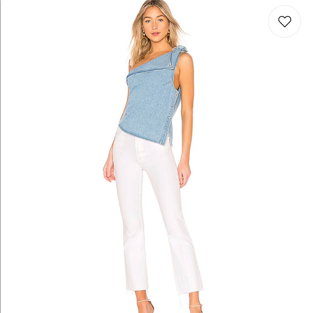 Ulya Top in Washed Blue